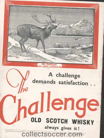 1950 Scotland v England Official Programme