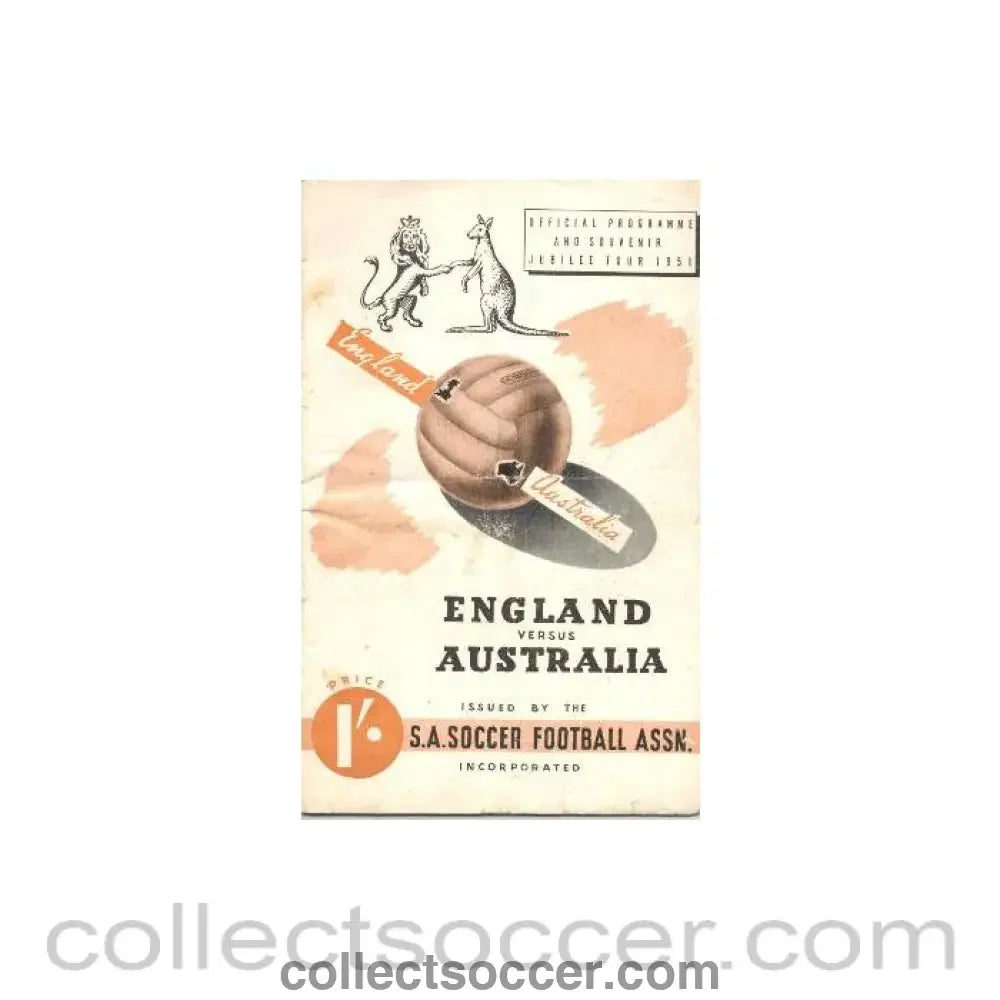 1951 Australia v England official programme