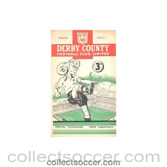 1951 - Derby County vChelsea official programme 14/04/1951 - Collect Soccer