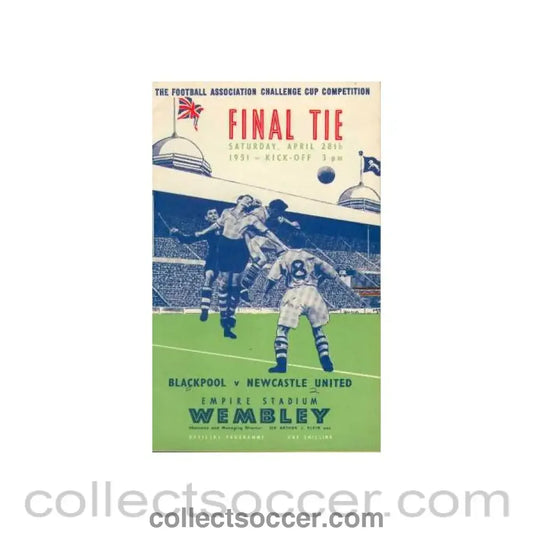 1951 FA Cup Final Programme Blackpool v Newcastle United