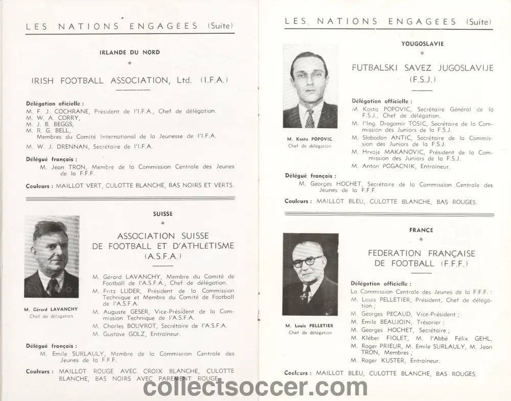 1951 FIFA Youth International Tournament Official and Extremely Rare Programme includes England and Northern Ireland