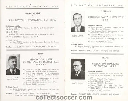 1951 FIFA Youth International Tournament Official and Extremely Rare Programme includes England and Northern Ireland