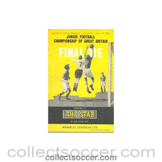1951 Junior Championship Great Britain 19/05/1951 - Collect Soccer