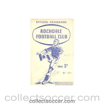 1951 - Rochdale vChelsea official programme 06/01/1951 - Collect Soccer