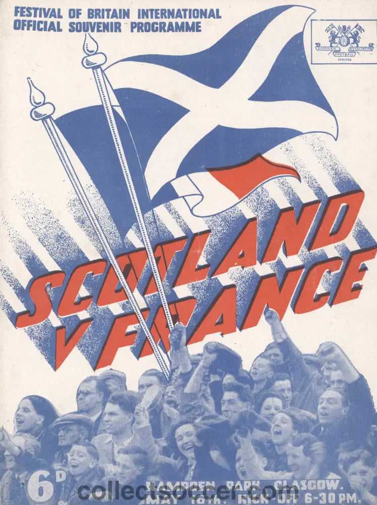 1951 Scotland v France Official Programme