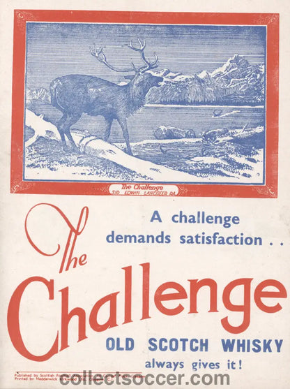 1951 Scotland v France Official Programme