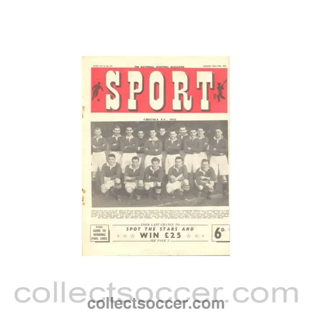 1951 - Sport magazine of 13-19/01/1951 - Collect Soccer