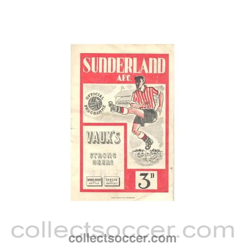 1951 - Sunderland vChelsea official programme 17/03/1951 - Collect Soccer