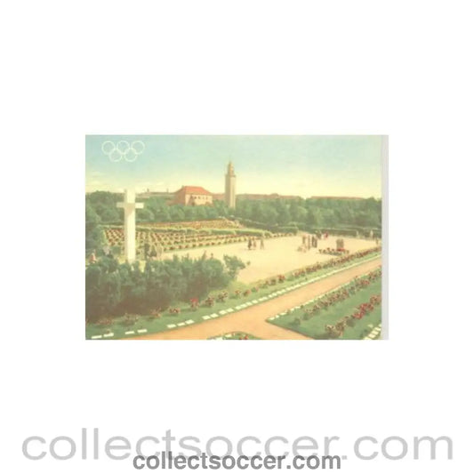 1952 15th Olympic Games in Helsinki Finland colour postcard featuring the The Cementary of War Heroes