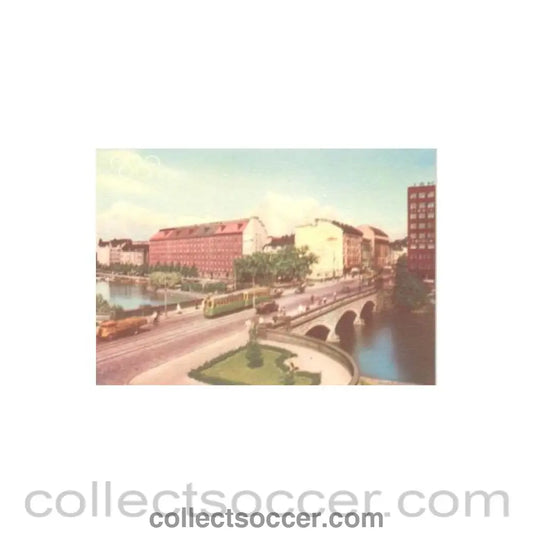 1952 15th Olympic Games in Helsinki Finland colour postcard featuring the Pitkasilta Bridge