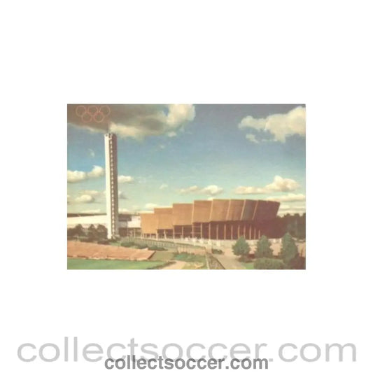 1952 15th Olympic Games in Helsinki Finland colour postcard featuring the Olympic Stadium