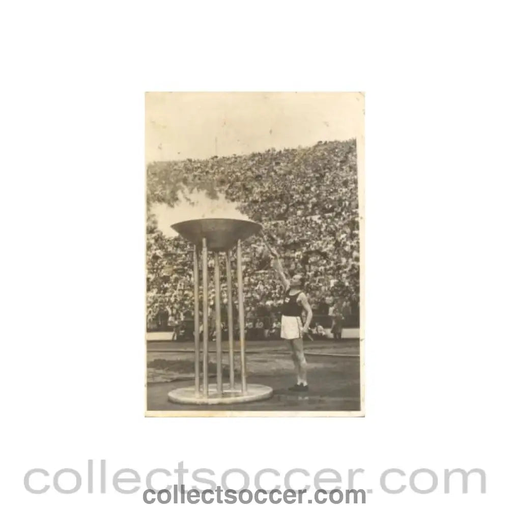 1952 15th Olympic Games in Helsinki Finland postcard featuring the Opening Ceremony
