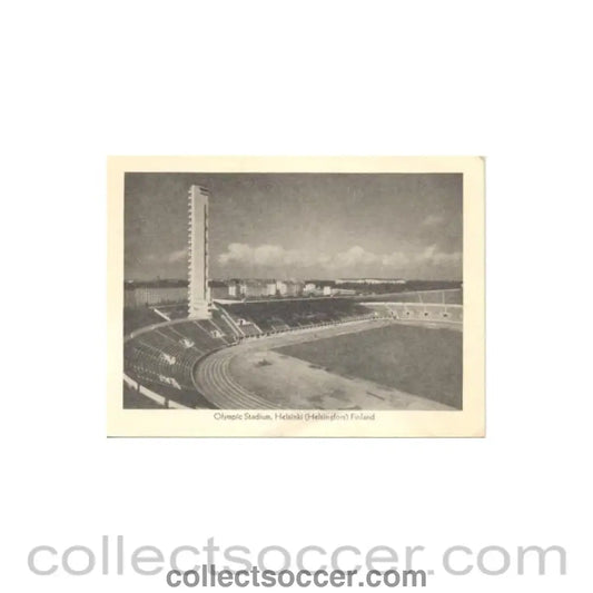1952 15th Olympic Games in Helsinki Finland postcard featuring the Olympic Stadium