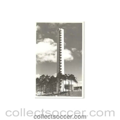 1952 15th Olympic Games in Helsinki, Finland postcard, featuring the Olympic Stadium - Collect Soccer