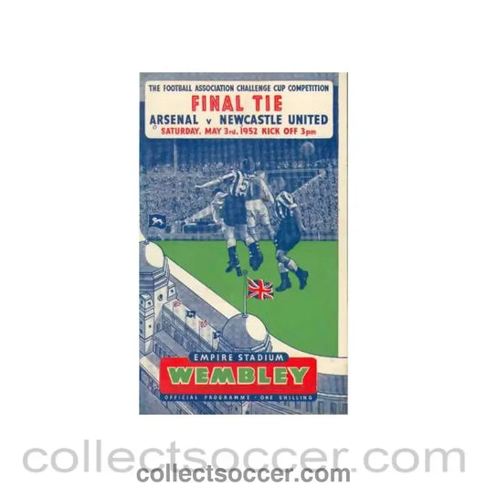 1952 FA Cup Final Programme Arsenal v Newcastle