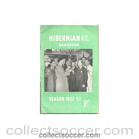 1952 - Hibernian Handbook of season 1952-1953