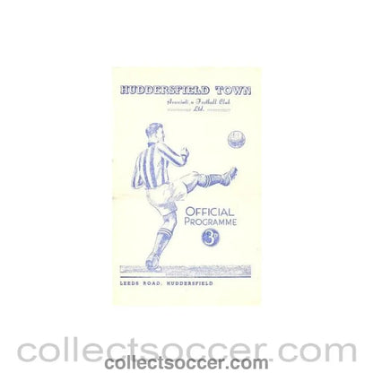 1952 - Huddersfield Town vChelsea official programme 19/01/1952 - Collect Soccer
