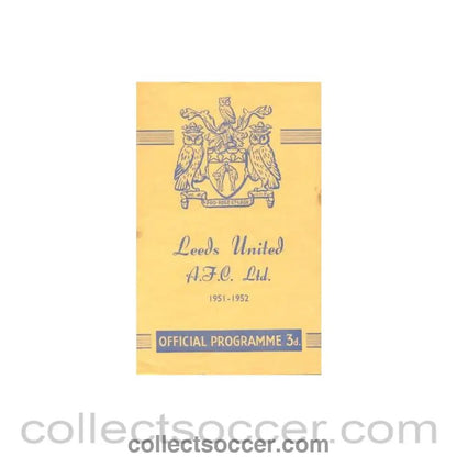1952 - Leeds vChelsea official programme 23/02/1952 - Collect Soccer