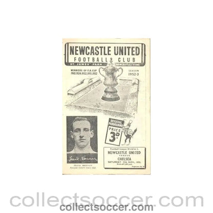 1952 - Newcastle United v Chelsea official football programme 15/11/1952