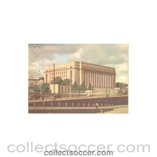 1952 Olympic Games in Helsinki Finland colour postcard featuring the Parliament House