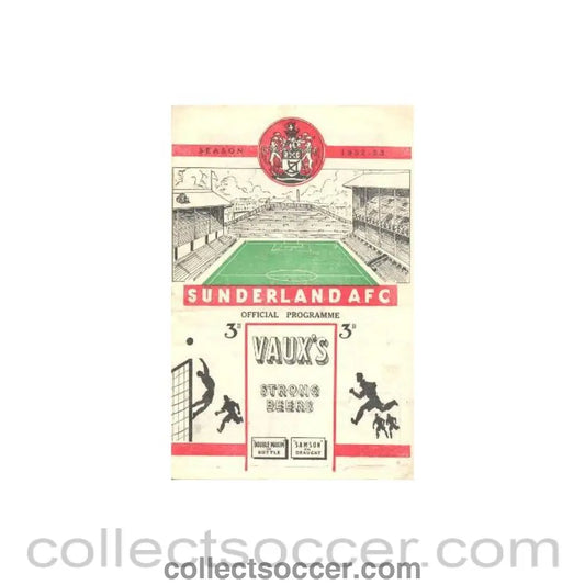1952 - Sunderland v Chelsea official football programme 20/09/1952
