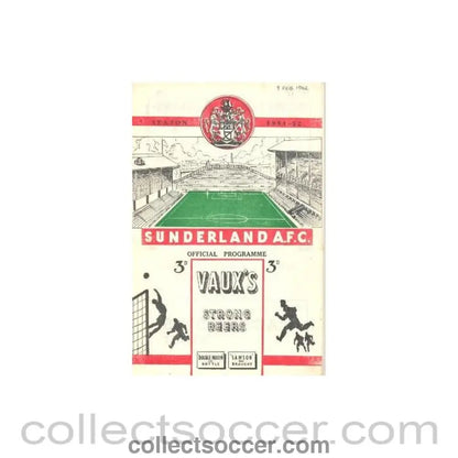 1952 - Sunderland vChelsea official programme 09/02/1952 - Collect Soccer
