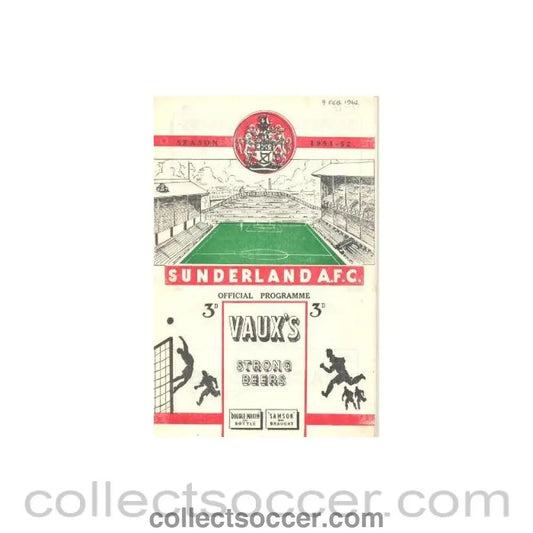 1952 - Sunderland vChelsea official programme 09/02/1952 - Collect Soccer