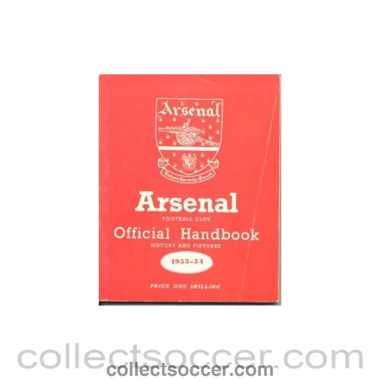 1953 - Arsenal official handbook 1953-1954