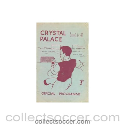 1953 - Crystal Palace v Southampton official programme 22/08/1953 Football League - Collect Soccer
