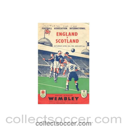 1953 England v Scotland official programme 18/04/1953