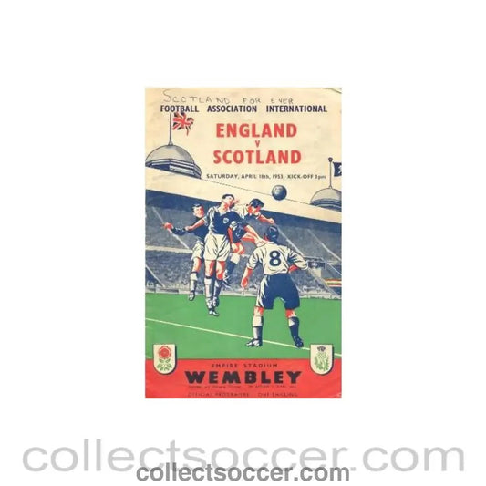 1953 England v Scotland official programme 18/04/1953 - Collect Soccer