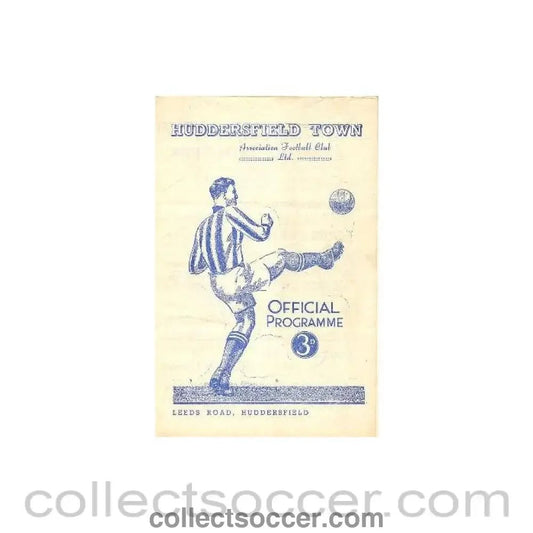 1953 - Huddersfield Town v Sunderland official programme 26/12/1953 - Collect Soccer