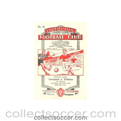 1953 - Liverpool vChelsea official programme 25/04/1953 - Collect Soccer