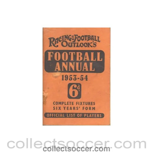1953 - Racing & Football Outlook’s Football Annual 1953-1954