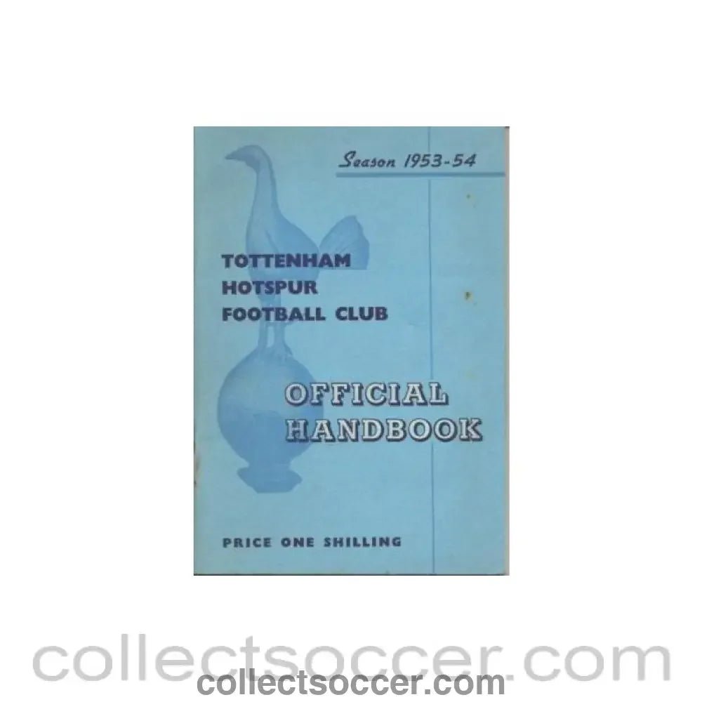 1953 - Tottenham Hotspur Handbook 1953-1954 - Collect Soccer