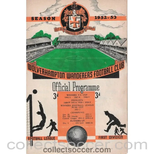 1953 - Wolverhampton Wanderers v Chelsea 18/2/1953 Rare Programme - Collect Soccer