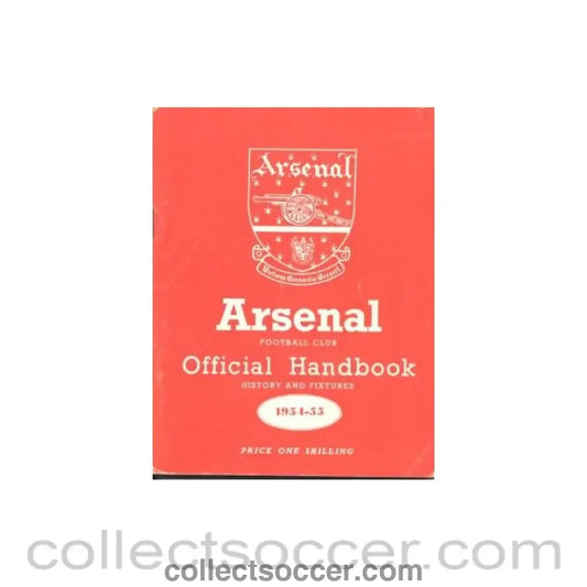 1954 - Arsenal official handbook 1954-1955