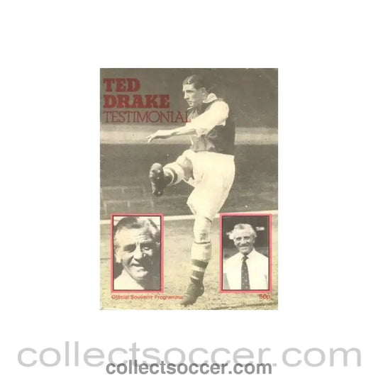 1954 - Arsenal v Fulham official programme not dated but probably of 1954-55 season Ted Drake Testimonial Match