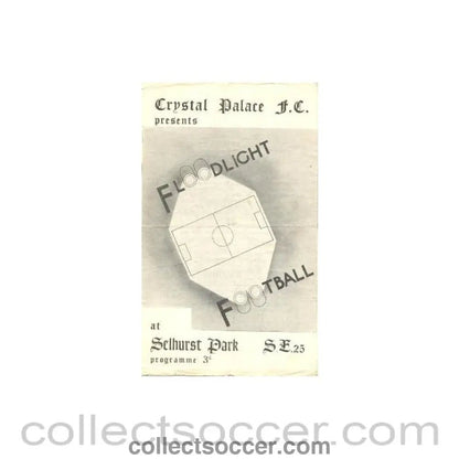 1954 - Crystal Palace vChelsea official programme 23/03/1954 Very Rare! - Collect Soccer
