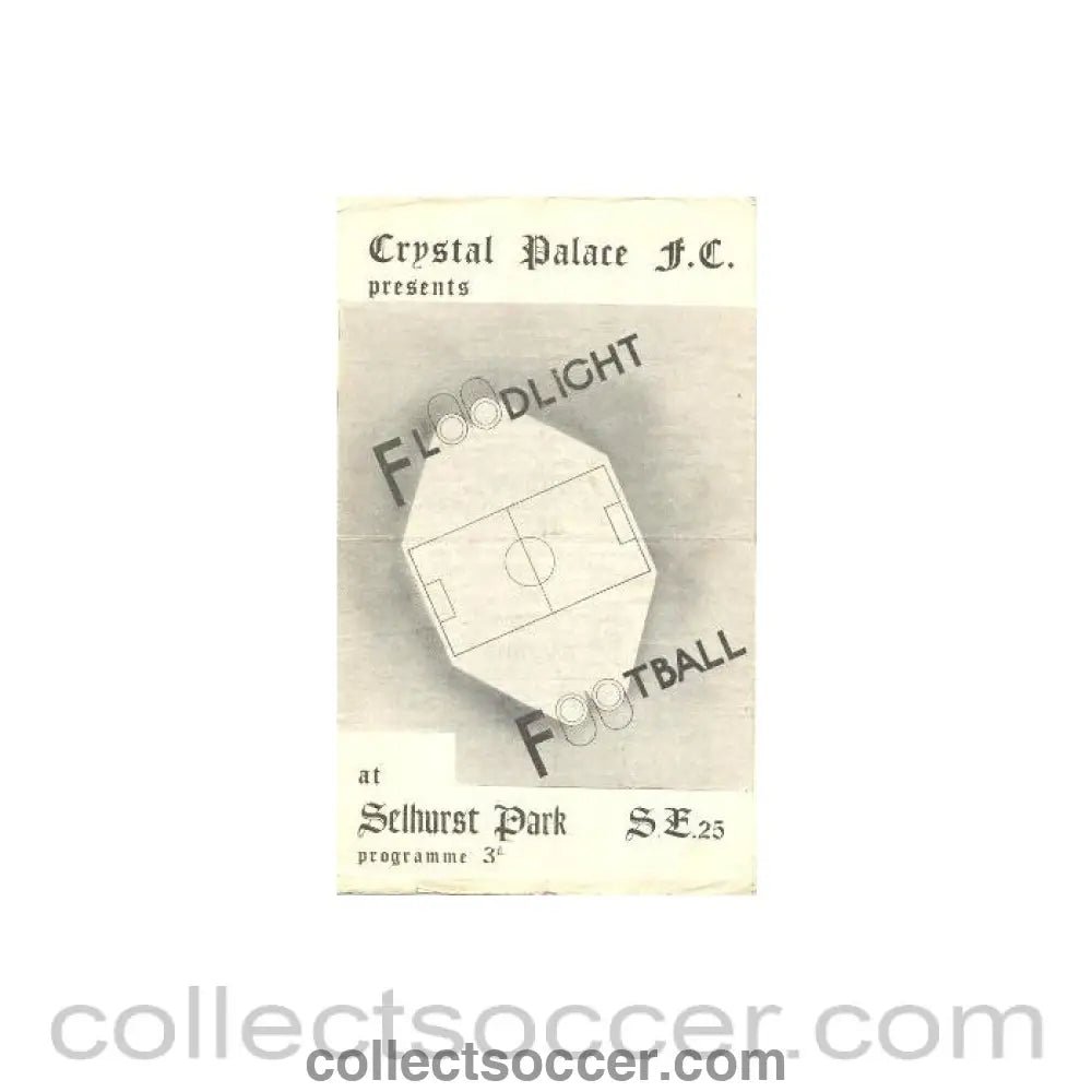 1954 - Crystal Palace vChelsea official programme 23/03/1954 Very Rare! - Collect Soccer