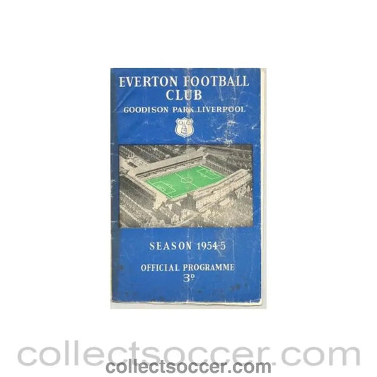 1954 - Everton v Blackpool official programme 13/11/1954 - Collect Soccer