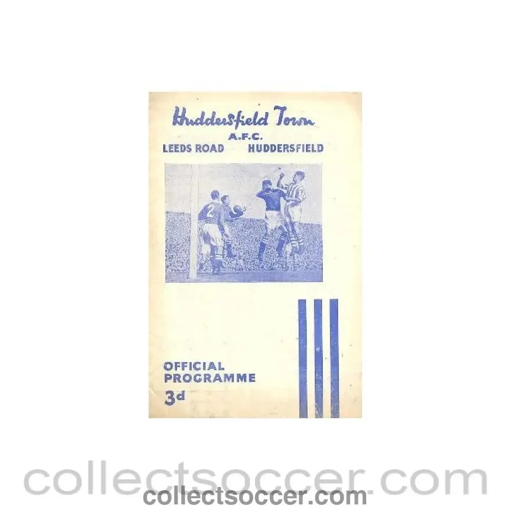 1954 - Huddersfield Town v Blackpool official programme 21/08/1954 - Collect Soccer