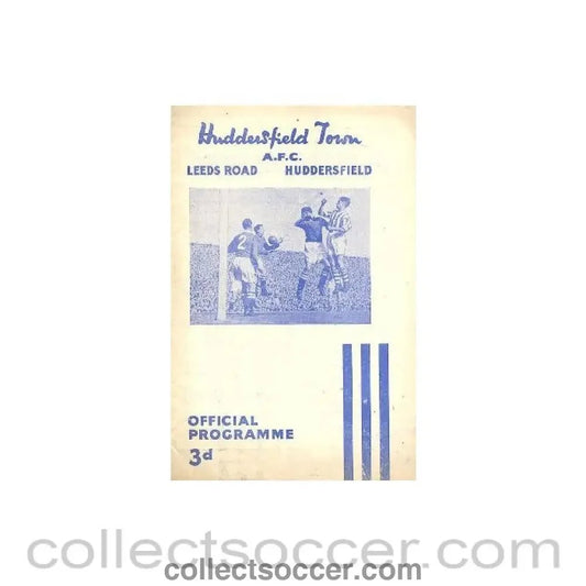 1954 - Huddersfield Town v Blackpool official programme 21/08/1954 - Collect Soccer