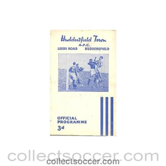 1954 - Huddersfield Town v Sheffield United official programme 06/11/1954 - Collect Soccer