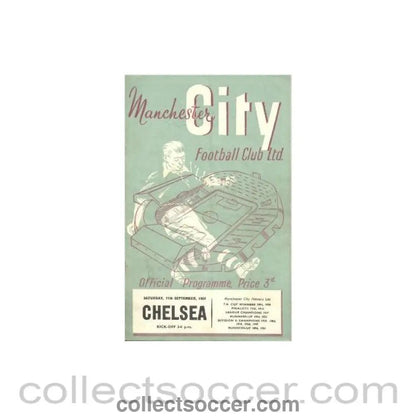 1954 - Manchester City vChelsea official programme 11/09/1954 - Collect Soccer