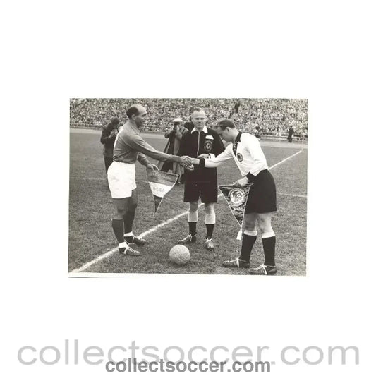 1954 - Photograph of the first game between Germany and France after WWII in 1954