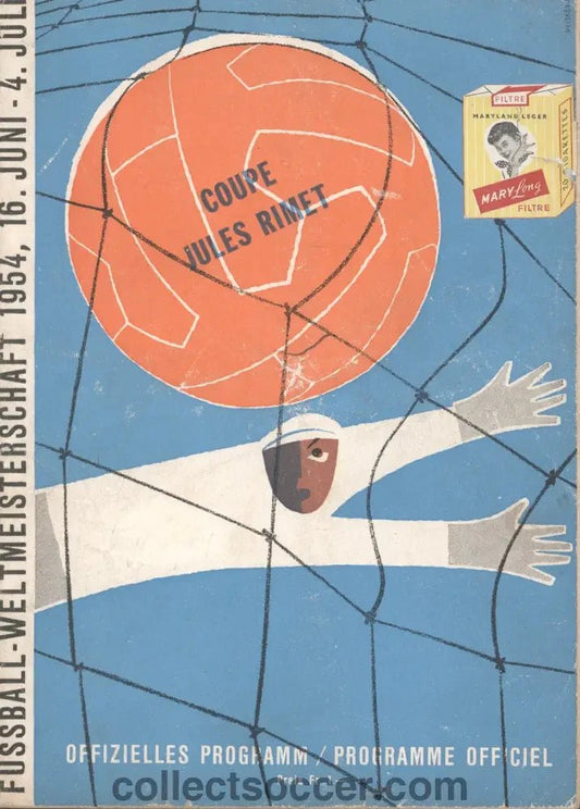 1954 World Cup Quarter Final Brazil V Hungary Programme - The Battle of the Berne - Collect Soccer