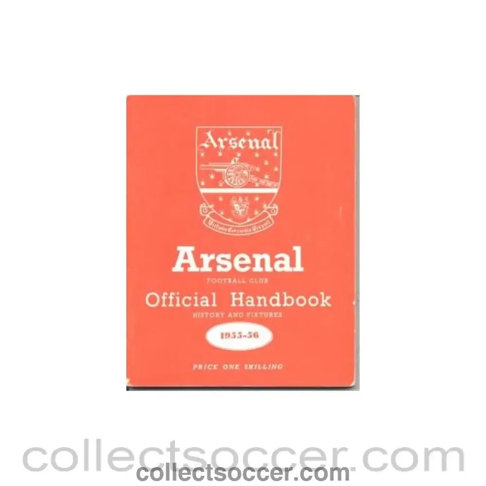 1955 - Arsenal official handbook 1955-1956 - Collect Soccer