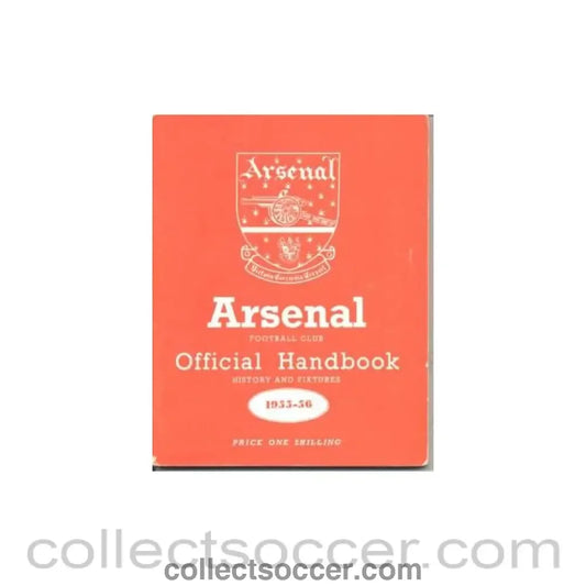 1955 - Arsenal official handbook 1955-1956