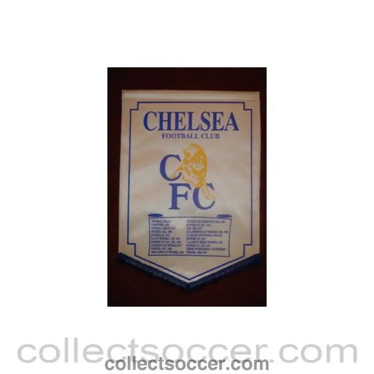 1955 - Chelsea Honours from 1955 to 1997 large Pennant 40 x 28 cm